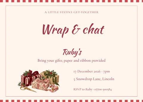 Made Merry – gift wrapping social: printable design preview
